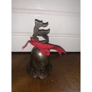 International Silver Co Silverplated Bells 1994 Reindeer Design